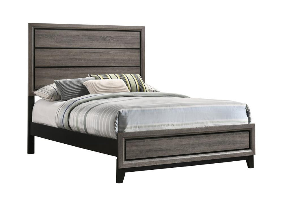Watson Full & Twin Panel Bed Grey Oak - All Brands Furniture (NJ)
