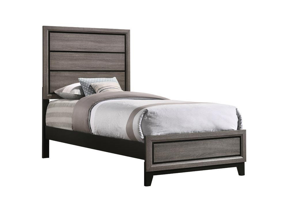 Watson Full & Twin Panel Bed Grey Oak - All Brands Furniture (NJ)