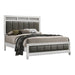 Barzini California King, E.King, & Queen Upholstered Panel Bed White - All Brands Furniture (NJ)