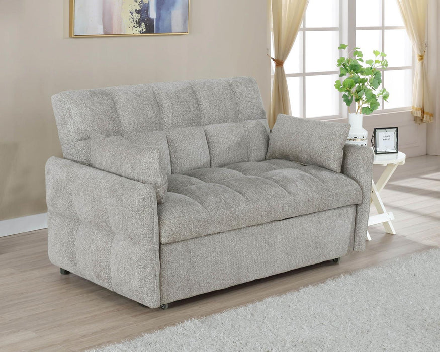 Cotswold Tufted Cushion Sleeper Sofa Bed Light Grey & Dark Grey - All Brands Furniture (NJ)