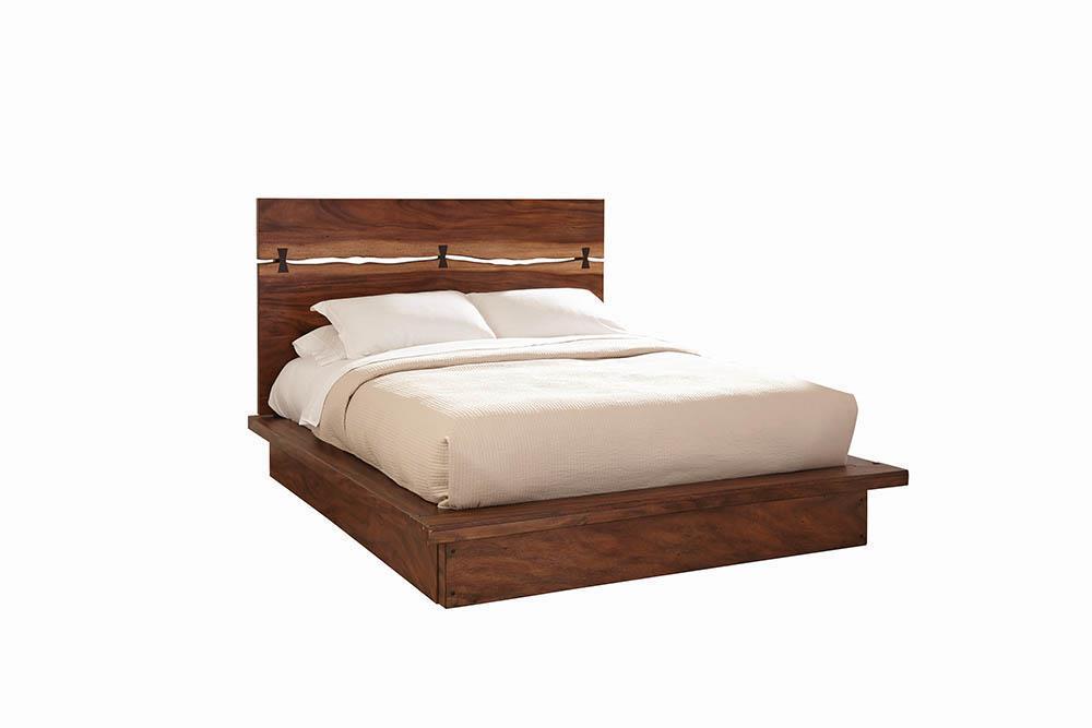 Winslow Queen Bed Smokey Walnut and Coffee Bean - All Brands Furniture (NJ)