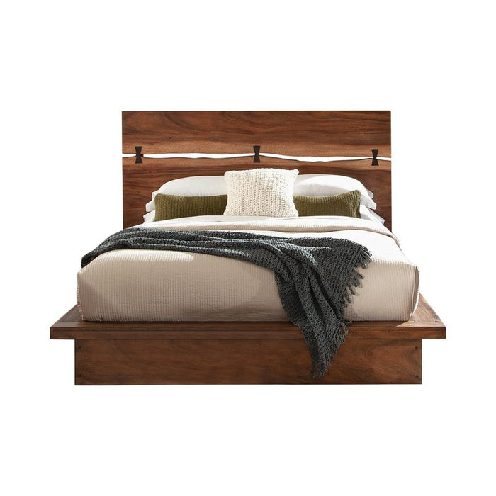 Winslow California King, E.King & Queen Bed Smokey Walnut and Coffee Bean - All Brands Furniture (NJ)