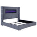 Tisdall Wingback Bed with Flame Visualizer - All Brands Furniture (NJ)