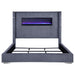 Tisdall Wingback Bed with Flame Visualizer - All Brands Furniture (NJ)