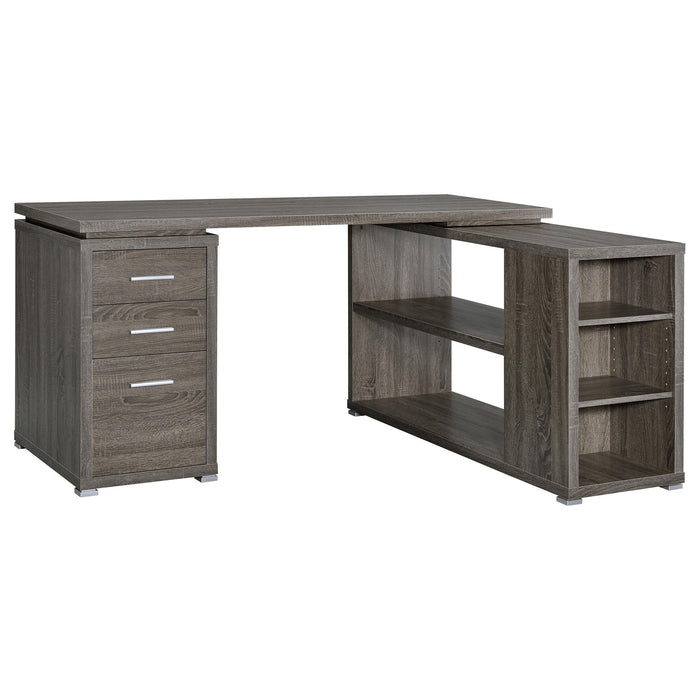 Yvette L-shape Office Desk - All Brands Furniture (NJ)