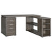 Yvette L-shape Office Desk - All Brands Furniture (NJ)