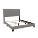 Boyd California King, King, & Queen Upholstered Bed with Nailhead Trim Charcoal & Grey - All Brands Furniture (NJ)