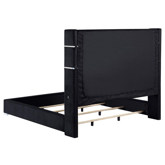 Tisdall Wingback Bed with Flame Visualizer - All Brands Furniture (NJ)