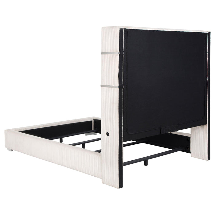 Tisdall Wingback Bed with Flame Visualizer - All Brands Furniture (NJ)