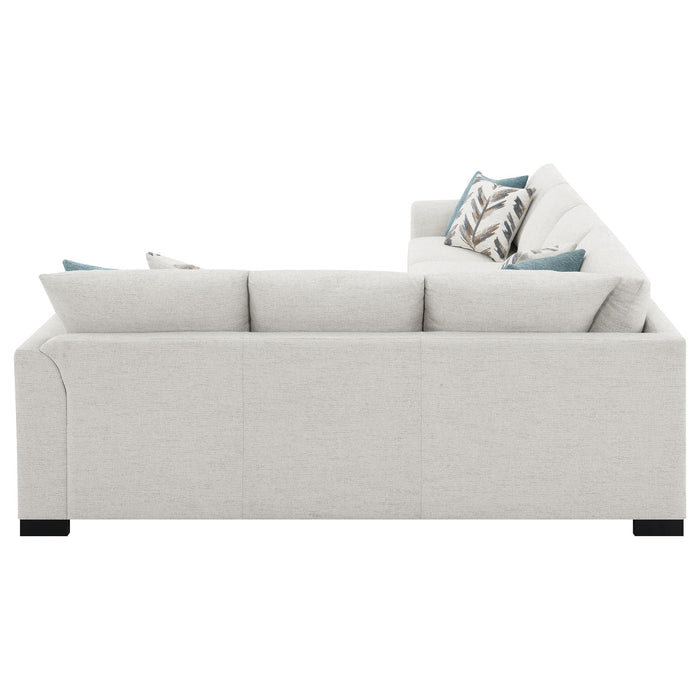 Ashford Chenille Upholstered Sleeper Sectional Sofa Greige - All Brands Furniture (NJ)