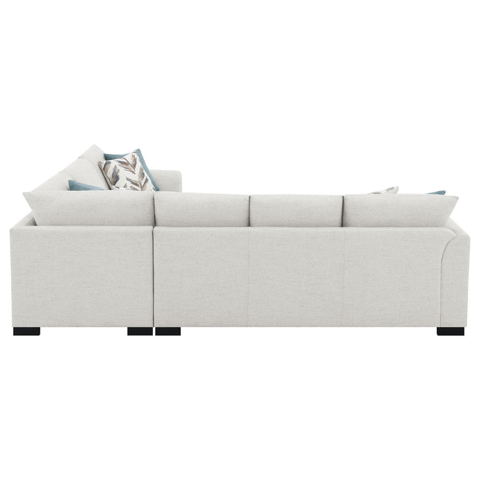 Ashford Chenille Upholstered Sleeper Sectional Sofa Greige - All Brands Furniture (NJ)