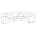 Ashford Chenille Upholstered Sleeper Sectional Sofa Greige - All Brands Furniture (NJ)