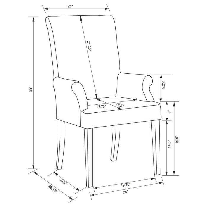 Herran Arm Chairs - All Brands Furniture (NJ)