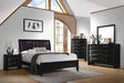 Briana Panel Bedroom Set California King, Eastren King, & Queen with Sleigh Headboard Black 4 & 5 Piece - All Brands Furniture (NJ)