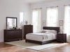 Dorian Upholstered California King, E.King, & Queen Bed Black, Brown, & Grey - All Brands Furniture (NJ)
