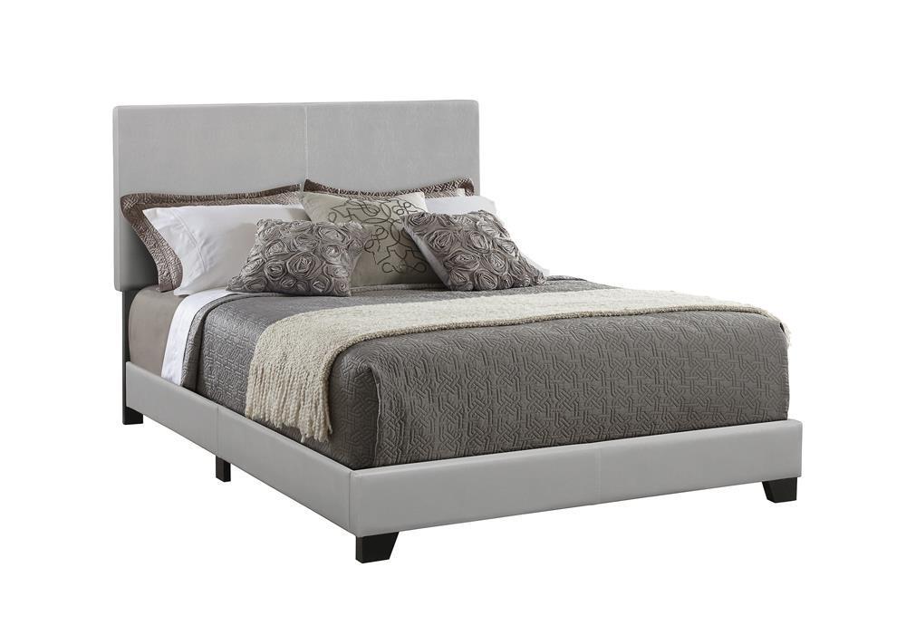 Dorian Upholstered California King, E.King, & Queen Bed Black, Brown, & Grey - All Brands Furniture (NJ)