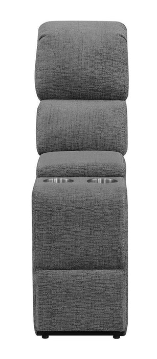 Bahrain Upholstered Console Charcoal - All Brands Furniture (NJ)