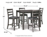 Bridson Counter Height Dining Table and Bar Stools (Set of 5) - All Brands Furniture (NJ)