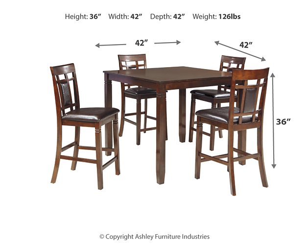 Bennox Counter Height Dining Table and Bar Stools (Set of 5) - All Brands Furniture (NJ)