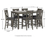 Caitbrook Counter Height Dining Table and Bar Stools (Set of 7) - All Brands Furniture (NJ)