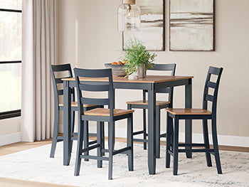 Gesthaven Counter Height Dining Table and 4 Barstools (Set of 5) - All Brands Furniture (NJ)