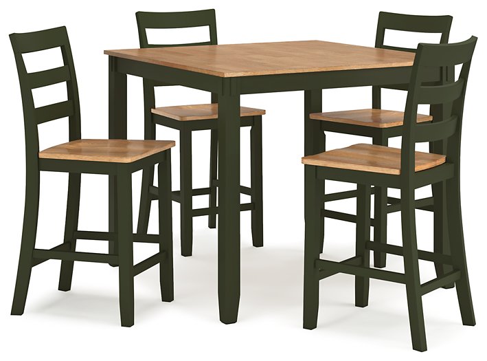 Gesthaven Counter Height Dining Table and 4 Barstools (Set of 5) - All Brands Furniture (NJ)