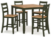 Gesthaven Counter Height Dining Table and 4 Barstools (Set of 5) - All Brands Furniture (NJ)