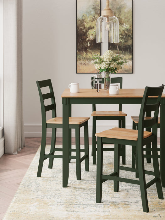 Gesthaven Counter Height Dining Table and 4 Barstools (Set of 5) - All Brands Furniture (NJ)