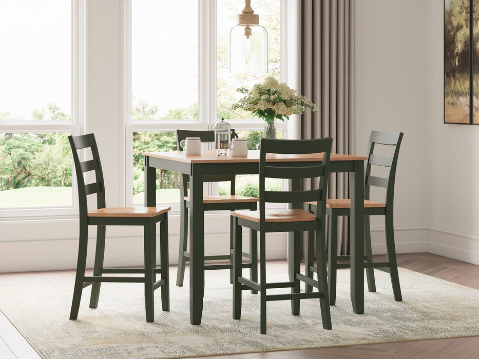 Gesthaven Counter Height Dining Table and 4 Barstools (Set of 5) - All Brands Furniture (NJ)
