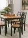 Gesthaven Dining Table with 4 Chairs and Bench (Set of 6) - All Brands Furniture (NJ)