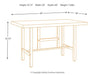 Kavara Counter Height Dining Table - All Brands Furniture (NJ)