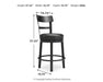 Valebeck Counter Height Bar Stool - All Brands Furniture (NJ)