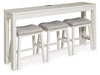 Robbinsdale Counter Height Dining Table and 3 Barstools Set - All Brands Furniture (NJ)