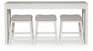 Robbinsdale Counter Height Dining Table and 3 Barstools Set - All Brands Furniture (NJ)