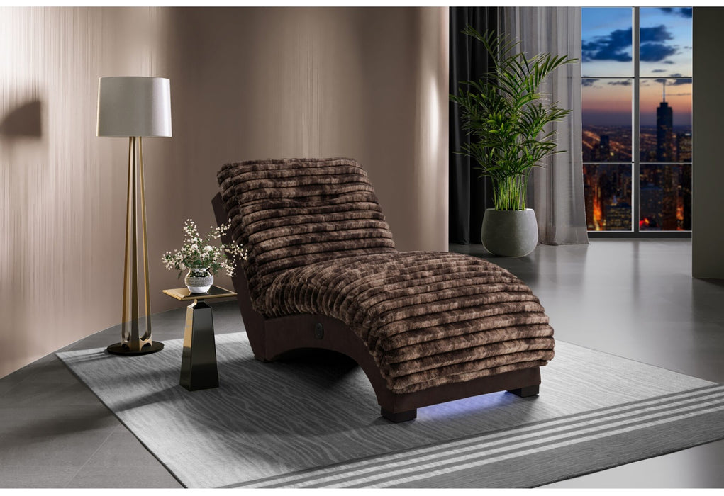Dominic Mink-Java Chaise With Usb - All Brands Furniture (NJ)