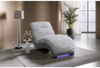 Dominic Nickel-Grey 36 Chaise With Usb - All Brands Furniture (NJ)