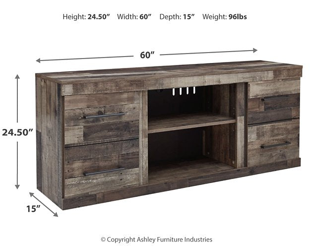 Derekson TV Stand with Electric Fireplace - All Brands Furniture (NJ)