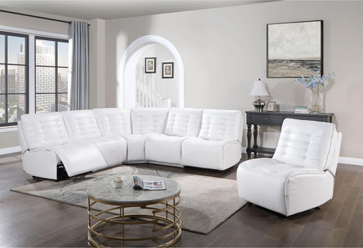 BUILD IT YOUR WAY U6066 BLANCHE WHITE 3 POWER SOFA - All Brands Furniture (NJ)