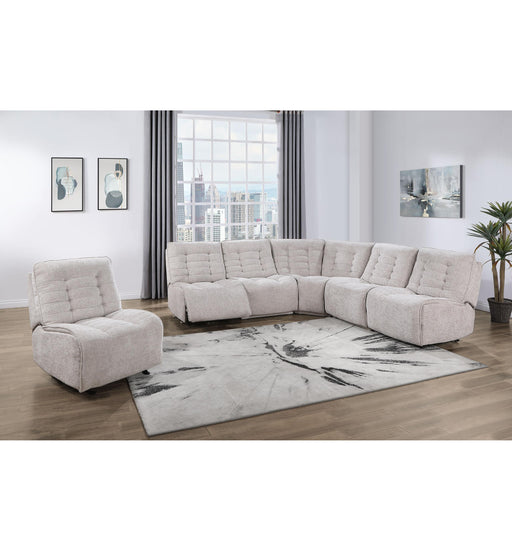 BUILD IT YOUR WAY U6066 CREAM 3 POWER SOFA - All Brands Furniture (NJ)