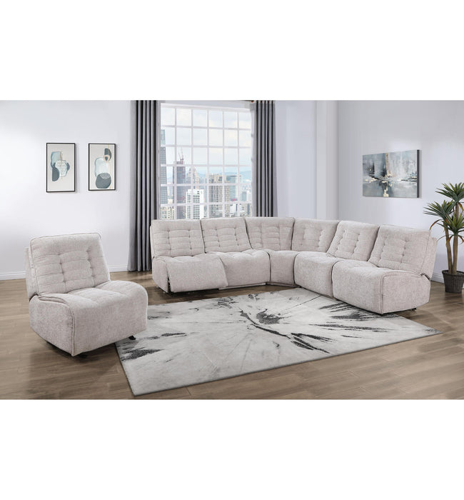 BUILD IT YOUR WAY U6066 CREAM 3 POWER SOFA - All Brands Furniture (NJ)