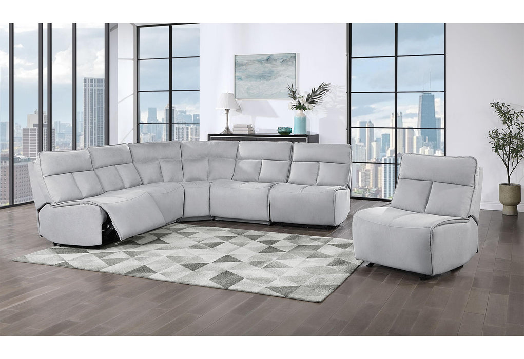 BUILD IT YOUR WAY U8088 GREY 4 SEATER (2 POWER) - All Brands Furniture (NJ)