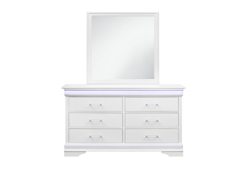 CHARLIE WHITE MIRROR - All Brands Furniture (NJ)