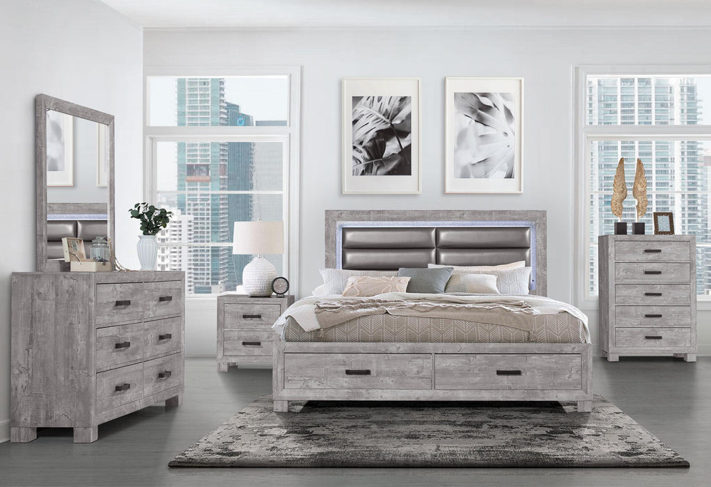 NOLAN GREY QUEEN BED GROUP - All Brands Furniture (NJ)