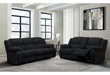 U250 EBONY RECLINING SOFA/CONSOLE RECLINING LOVESEAT - All Brands Furniture (NJ)