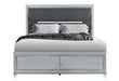 CALEB SILVER KING BED WITH LED - All Brands Furniture (NJ)