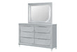 CALEB SILVER MIRROR WITH LED - All Brands Furniture (NJ)