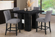 D04 BLACK BAR TABLE AND D8685BS GREY - All Brands Furniture (NJ)
