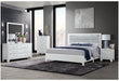 LUCCIA WHITE TWIN BED GROUP WITH LED - All Brands Furniture (NJ)