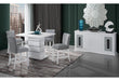 MONACO WHITE BAR TABLE + MONACO 03 BS - All Brands Furniture (NJ)