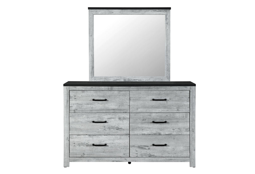 OZARK GREY WASH MIRROR - All Brands Furniture (NJ)